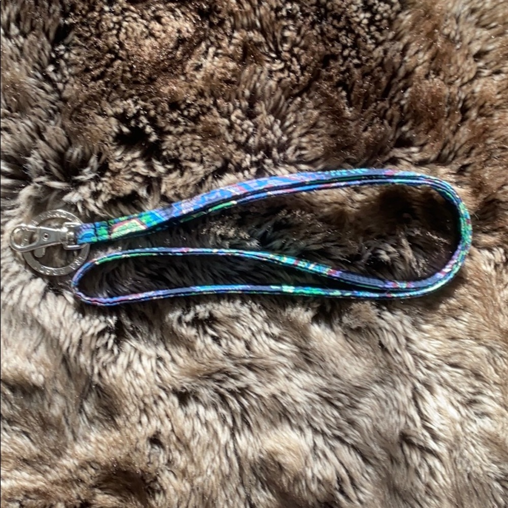 Vera Bradley lanyard Key chain Like New